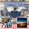 Dashcam Cámara DVR para Auto con Triple Lente Grabación HD 1080P Frontal Interior y Reversa