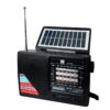 Bocina Bluetooth con Panel Solar Radio FM AM, USB, MicroSD y Lampara Camping
