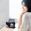 Bocina Bluetooth con Panel Solar Radio FM AM, USB, MicroSD y Lampara Camping