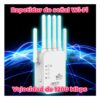 Repetidor Extensor de Señal WiFi de 1200 Mbps con 6 Antenas y Tecnología Dual Band 2.4 GHz + 5 GHz