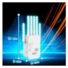Repetidor Extensor de Señal WiFi de 1200 Mbps con 6 Antenas y Tecnología Dual Band 2.4 GHz + 5 GHz