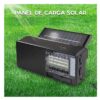 Bocina Bluetooth con Panel Solar Radio FM AM, USB, MicroSD y Lampara Camping