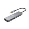 Hub Adaptador 6 en 1 – USB-C con HDMI 4K, USB 3.0, SD/MicroSD Carga Rápida hasta 100W y Alta Compatibilidad