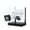 Kit de Videovigilancia IP Inalámbrico Hikvision 2MP 1 Cámara Bala + 1 Domo Audio Bidireccional WiFi H.265+