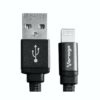 Cable USB a Lightning Vorago 1m Carga y Datos para iPhone  iPad  Color Negro