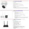 Kit de Videovigilancia IP Inalámbrico Hikvision 2MP 1 Cámara Bala + 1 Domo Audio Bidireccional WiFi H.265+