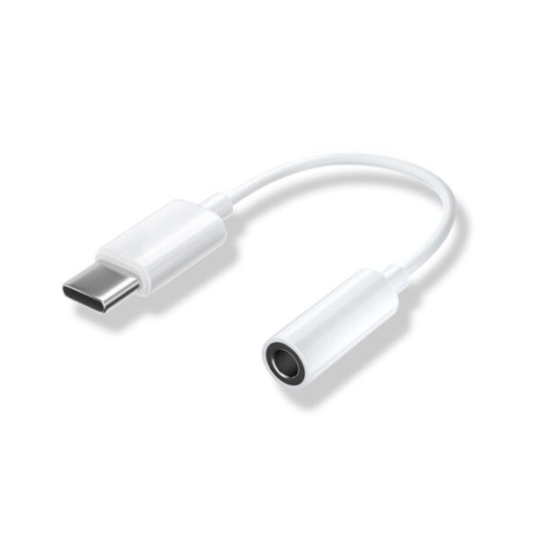 Adaptador USB Tipo-C a Jack 3.5 mm para Audífonos Compatible con Android y Smartphones sin Entrada Auxiliar