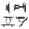 Soporte Articulado de TV Inclinable para Montaje en Pared Compatible Con Pantallas de 25 a 65 pulgadas