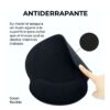 Mousepad Ergonómico Antideslizante con Descanso para Muñeca Color Negro