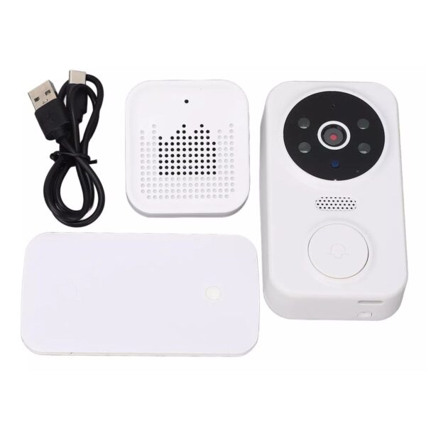 Timbre Inteligente WiFi con Cámara HD, Mirilla LCD y Visión Nocturna – Seguridad y Control Total desde tu Celular