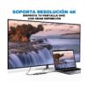 Hub Adaptador 6 en 1 – USB-C con HDMI 4K, USB 3.0, SD/MicroSD Carga Rápida hasta 100W y Alta Compatibilidad