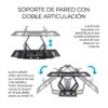 Soporte de Pared para TV/Monitor 32″ a 80″ Articulado Inclinable VESA Universal
