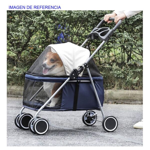 Cochecito Plegable para Mascotas Viajes Cómodos y Seguros para Perros y Gatos  Diseño Portátil y Transpirable