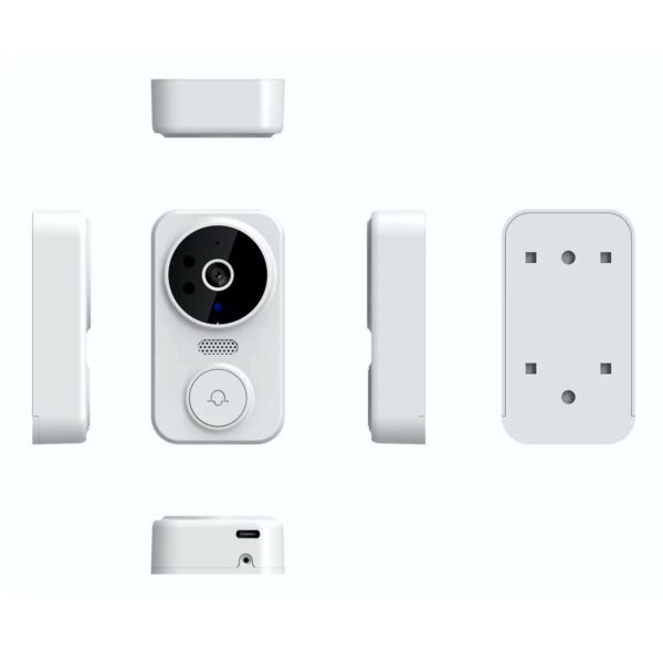 Timbre Inteligente WiFi con Cámara HD, Mirilla LCD y Visión Nocturna – Seguridad y Control Total desde tu Celular