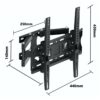 Soporte Articulado de TV Inclinable para Montaje en Pared Compatible Con Pantallas de 25 a 65 pulgadas