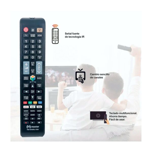 Control Remoto Universal Compatible con TV Samsung Con Funciones Smart