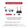 Kit de Videovigilancia IP Inalámbrico Hikvision 2MP 1 Cámara Bala + 1 Domo Audio Bidireccional WiFi H.265+