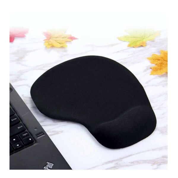 Mousepad Ergonómico Antideslizante con Descanso para Muñeca Color Negro