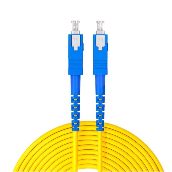 Cable de Fibra Óptica Monomodo 15m Conectores SC/APC, Alta Velocidad y Precisión para Módem y Redes FTTH
