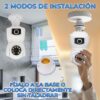 Cámara Dual de Seguridad Tipo Foco 4MP con Socket E27 – Visión Nocturna, IP66, Instalación Rápida