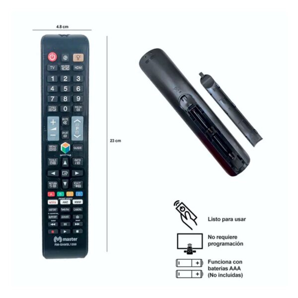 Control Remoto Universal Compatible con TV Samsung Con Funciones Smart
