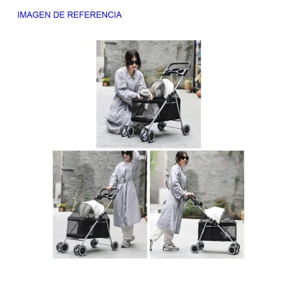 Cochecito Plegable para Mascotas Viajes Cómodos y Seguros para Perros y Gatos  Diseño Portátil y Transpirable