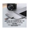 Hub Adaptador 6 en 1 – USB-C con HDMI 4K, USB 3.0, SD/MicroSD Carga Rápida hasta 100W y Alta Compatibilidad