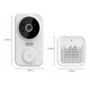 Timbre Inteligente WiFi con Cámara HD, Mirilla LCD y Visión Nocturna – Seguridad y Control Total desde tu Celular
