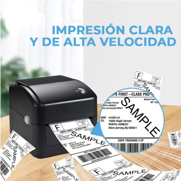 Impresora Térmica de Etiquetas Guias de Paqueteria 4x6 o 4x8 Pulgadas  USB