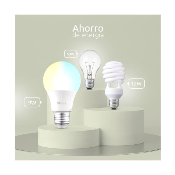 Foco LED Inteligente Wi-Fi Nexxt NHB-W110 – Luz Fría/Cálida, Control por App y Voz  800 Lúmenes