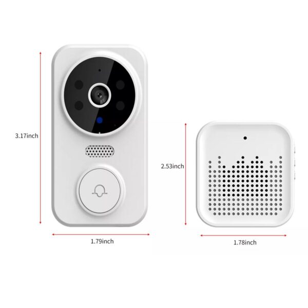 Timbre Inteligente WiFi con Cámara HD, Mirilla LCD y Visión Nocturna – Seguridad y Control Total desde tu Celular