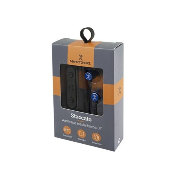 Audífonos Bluetooth Inalámbricos Staccato Azul con Micrófono  Perfect Choice