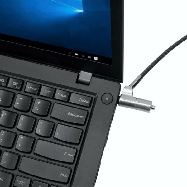 Candado de Seguridad Targus Defcon N-KL Mini Acero Galvanizado de 2m Protección Antirrobo para Laptop y Monitor