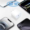 Kit Cargador Tipo C 20W + Cable USB-C a USB-C de 2m Carga Rápida y Protección Inteligente