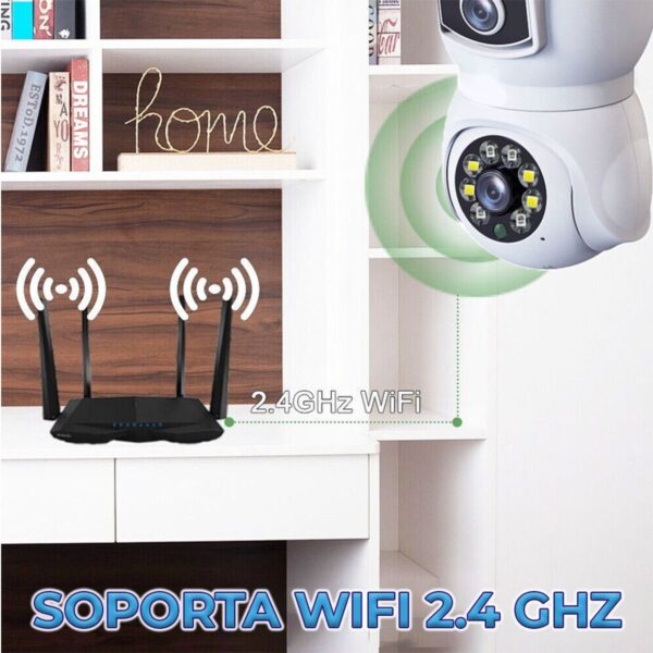 Cámara Dual de Seguridad Tipo Foco 4MP con Socket E27 – Visión Nocturna, IP66, Instalación Rápida