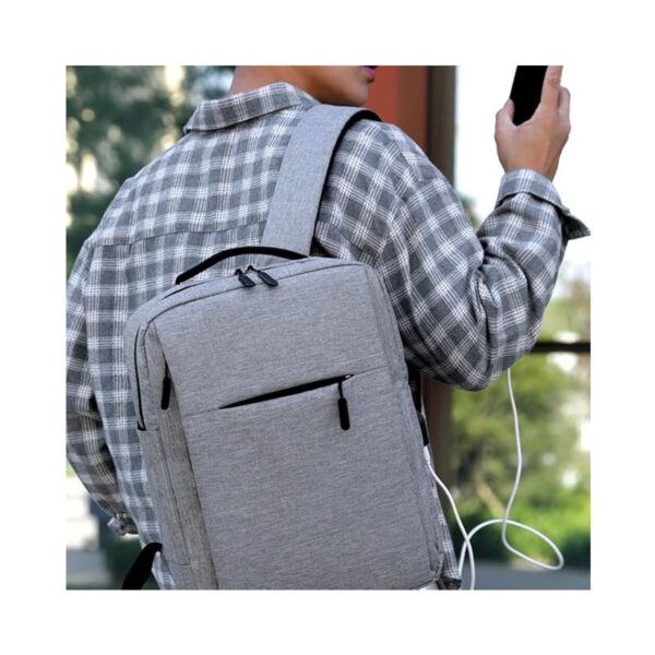 Mochila Antirrobo para Laptop con Puerto USB Multiusos Escolar y Oficina
