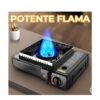 Estufa de Camping Portátil a Gas Butano Compacta, Segura y Eficiente