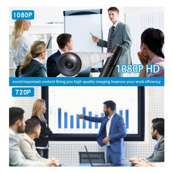Bolígrafo Espía con Cámara Oculta Full HD  Grabación de Video y Audio W8