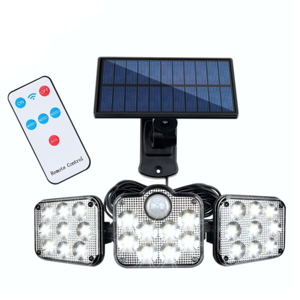 Lámpara LED Solar con Sensor de Movimiento Impermeable, Inteligente y Eficiente