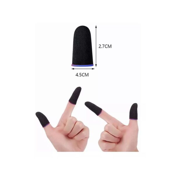 Dedales Gamer Touch Azul 4 Piezas Fundas para Dedos Antideslizantes y Transpirables Gaming Mobile