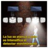 Lámpara LED Solar con Sensor de Movimiento Impermeable, Inteligente y Eficiente