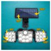 Lámpara LED Solar con Sensor de Movimiento Impermeable, Inteligente y Eficiente