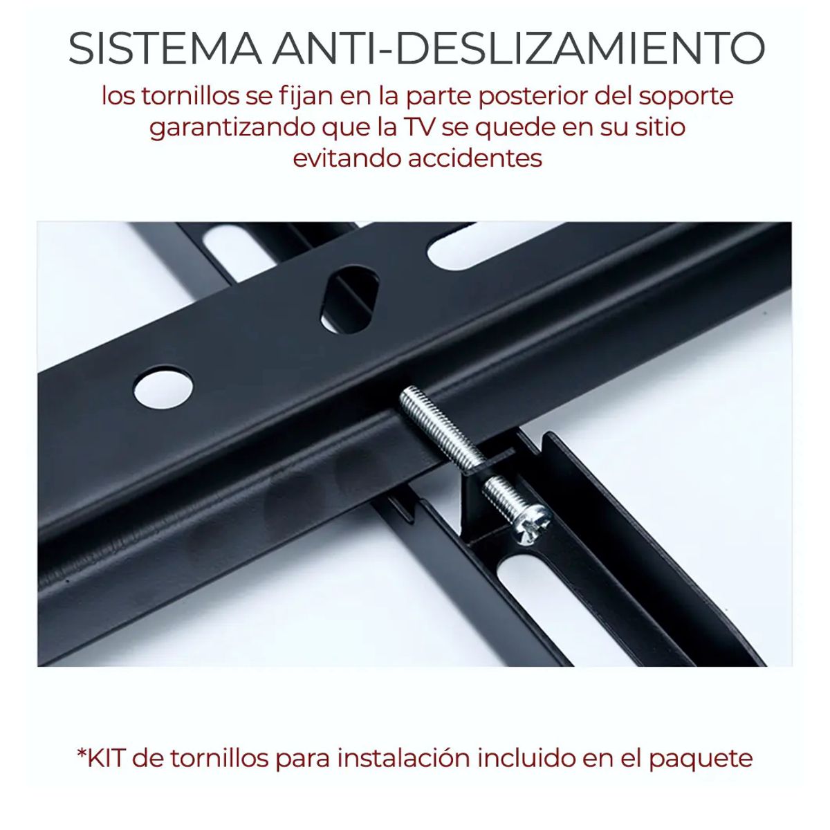 Soporte para TV/Monitor Pantalla VESA 26" a 65" Pulgadas  Ajustable, Resistente y Seguro