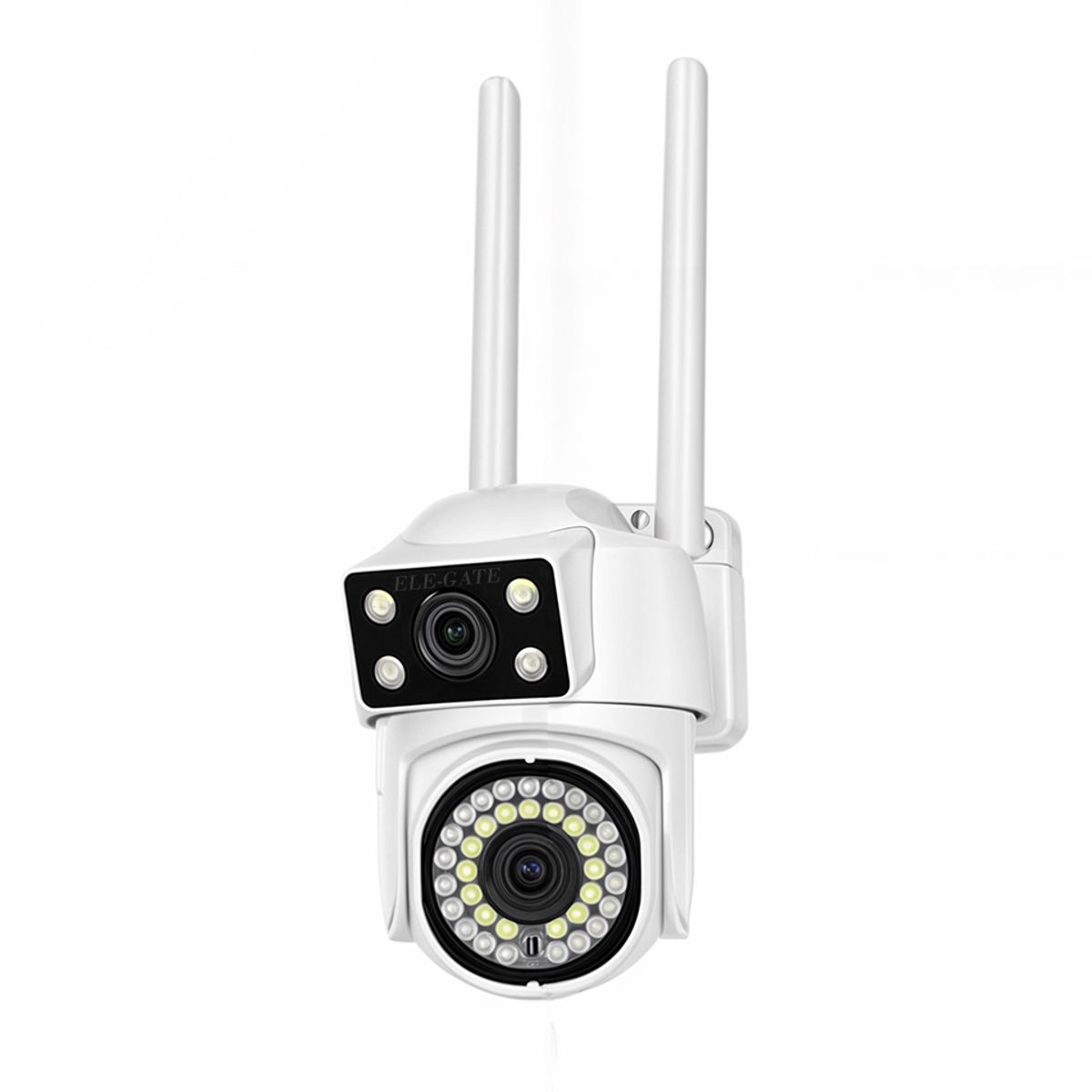 Cámara de Seguridad Exterior WiFi 2.4GHz 360° PTZ 4MP HD Visión Nocturna a Color y Audio Bidireccional