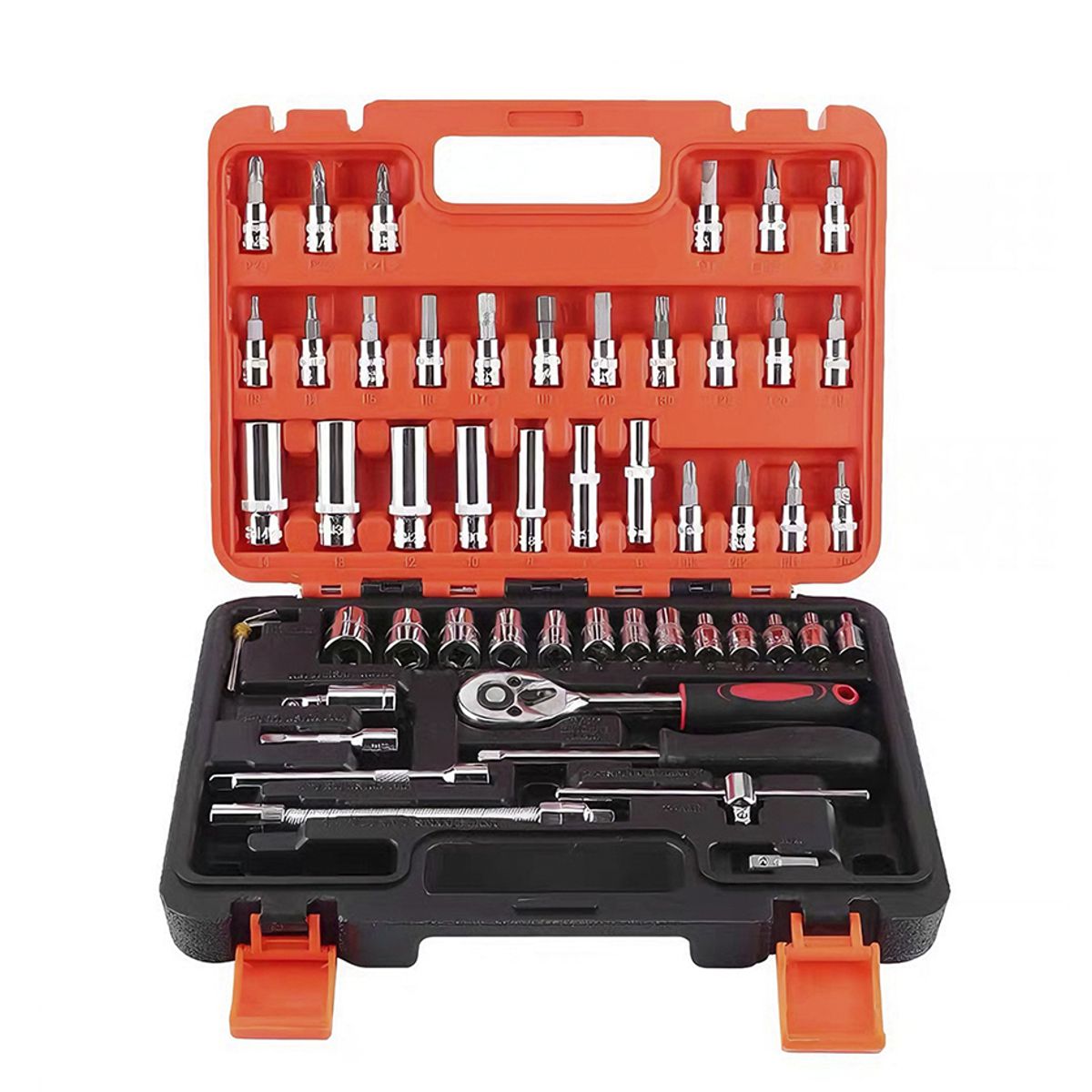 Kit de Herramientas Completo 53 Piezas con Estuche Portátil Reparaciones en Hogar, Oficina y Automóvil