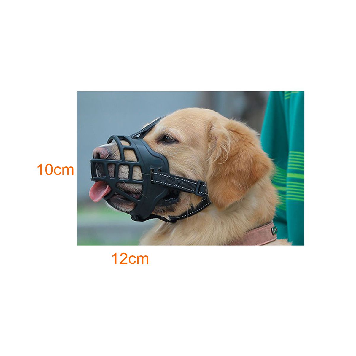 Bozal de Silicona Transpirable para Perros Grandes Control Seguro, Comodidad y Resistencia