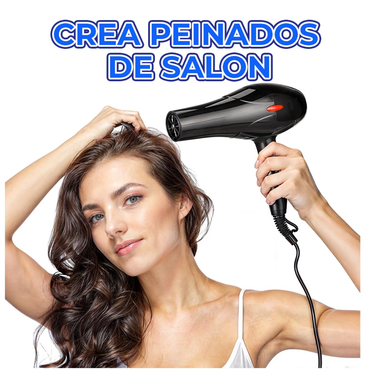 Secadora de Cabello Frio o Caliente Herramienta de Peluquería Profesional para Estilizado Rápido y Seguro