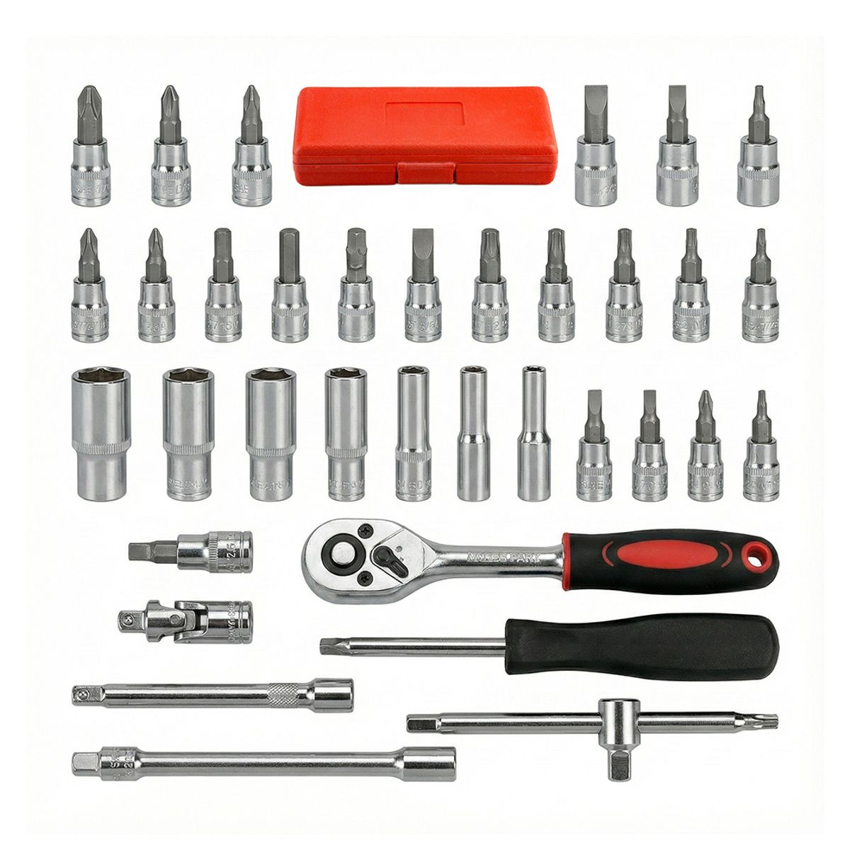 Kit de Herramientas Completo 53 Piezas con Estuche Portátil Reparaciones en Hogar, Oficina y Automóvil