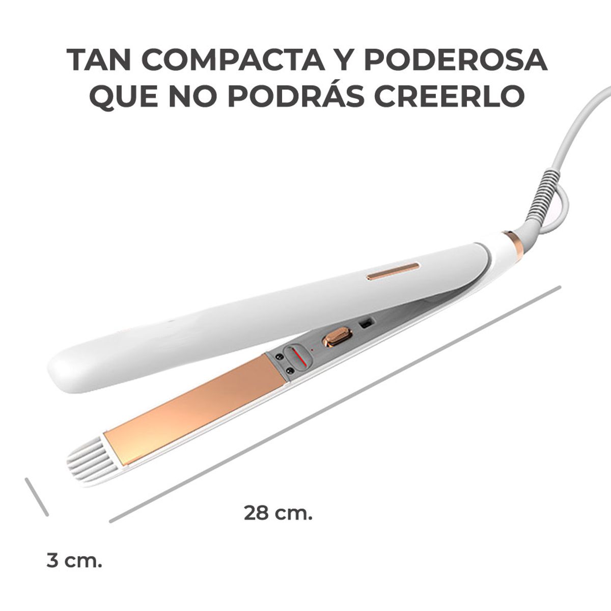 Plancha para Cabello 2 en 1 Alaciadora y Rizadora Estilo Profesional en Casa