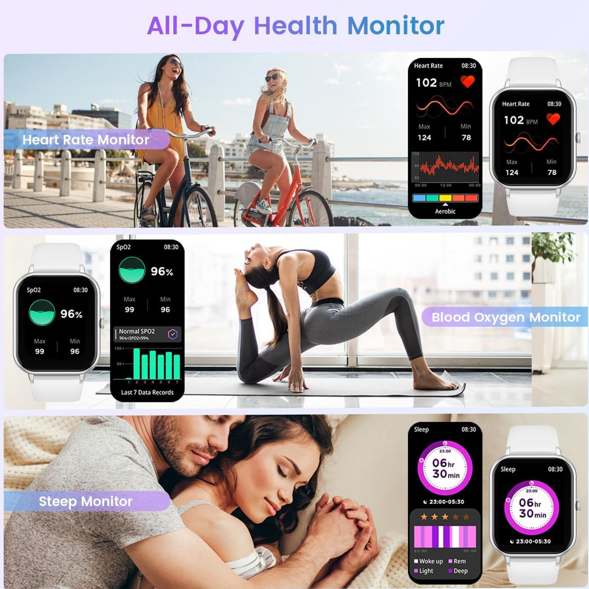 Smart Watch Fashion 2 con Pantalla Touch Sumergible Llamadas Bluetooth 100 Modos Deportivos y Batería de hasta 7 Días